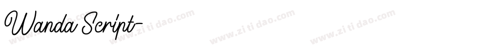 Wanda Script字体转换
